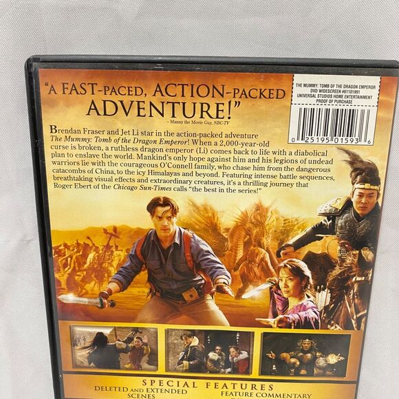 The Mummy Tomb of the Dragon Emperor DVD with Case - Picture 4 of 9